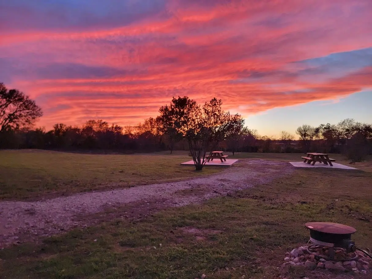 Sunset from River RV